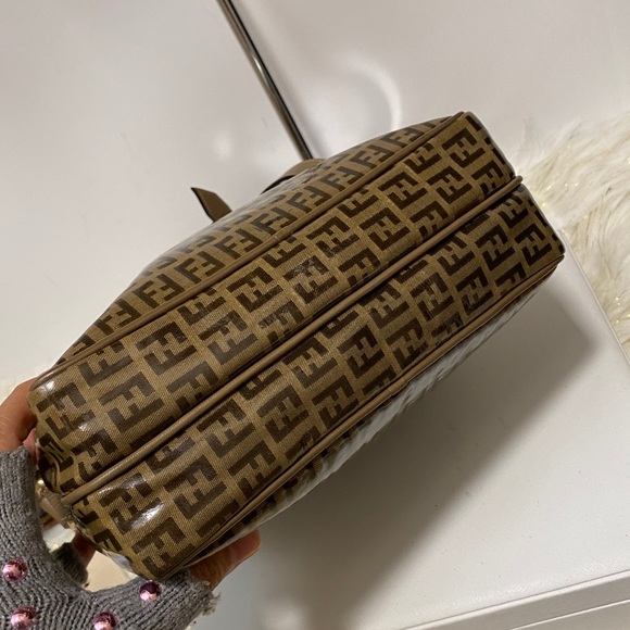 FENDI  Zucca Pattern Brown Shoulder  Bag - Picture 10 of 16